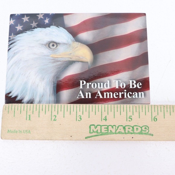 Proud To Be An American Patriotic US Flag And Eagle 6x4 Car Truck Fridge Magnet - Picture 2 of 4